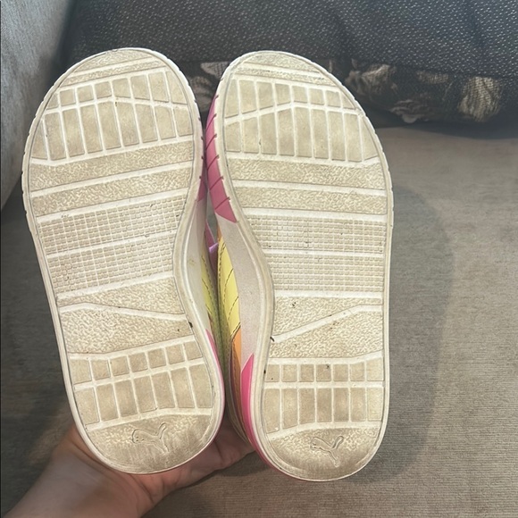 Puma Kids Sneakers - Pink and Yellow - Picture 7 of 9
